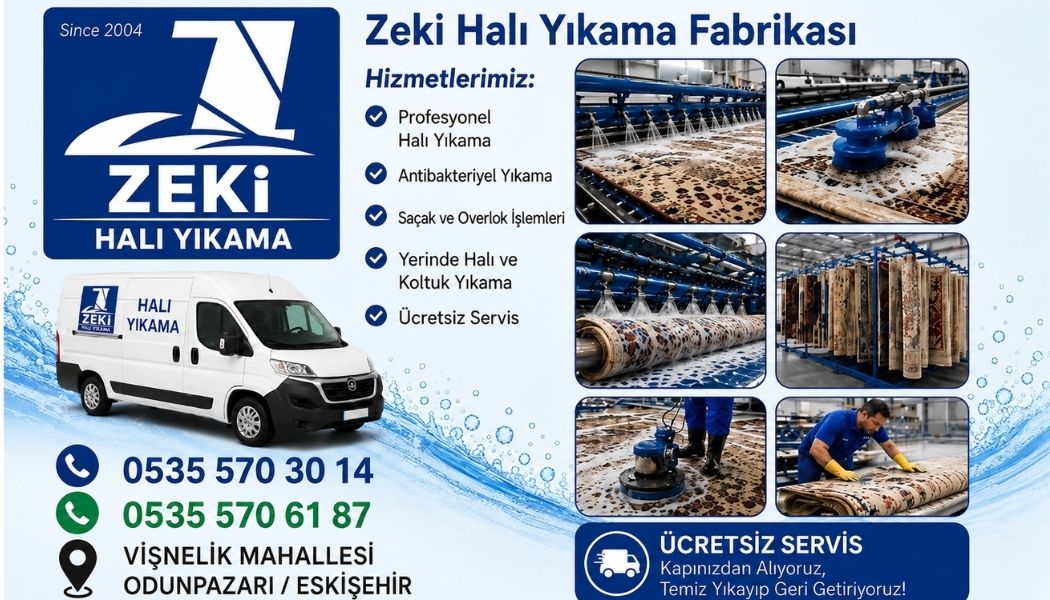 Odunpazarı Vişnelik Mahallesi halı yıkama